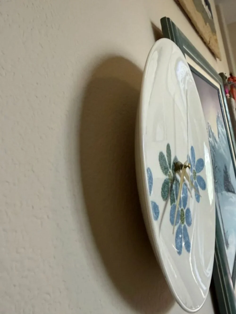 Flower Plate Clock 10
